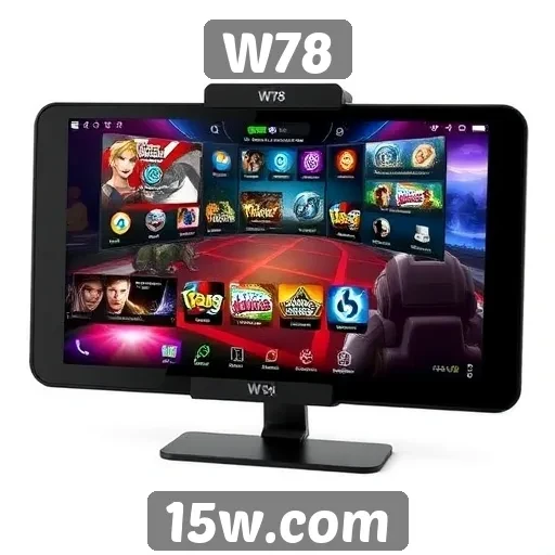 Design inovador do site W78 em jogos online